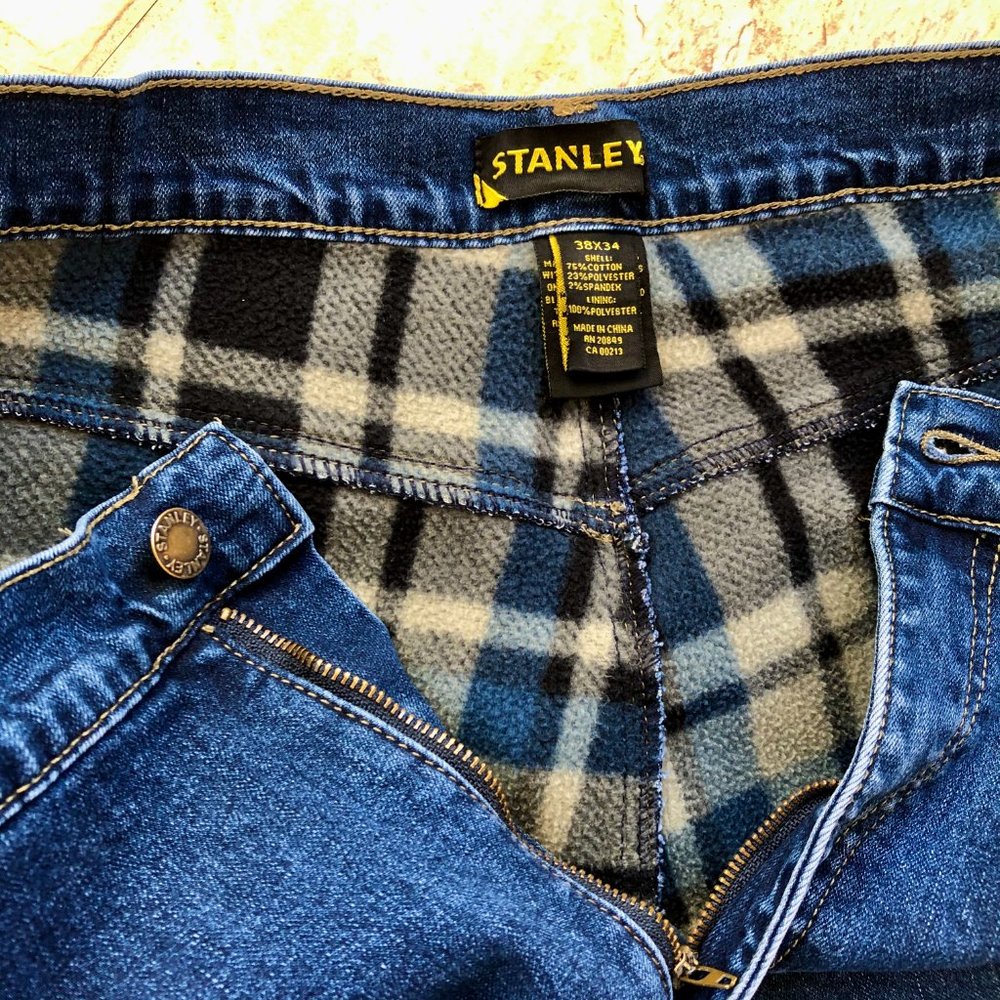 Stanley fleece lined jeans EUC